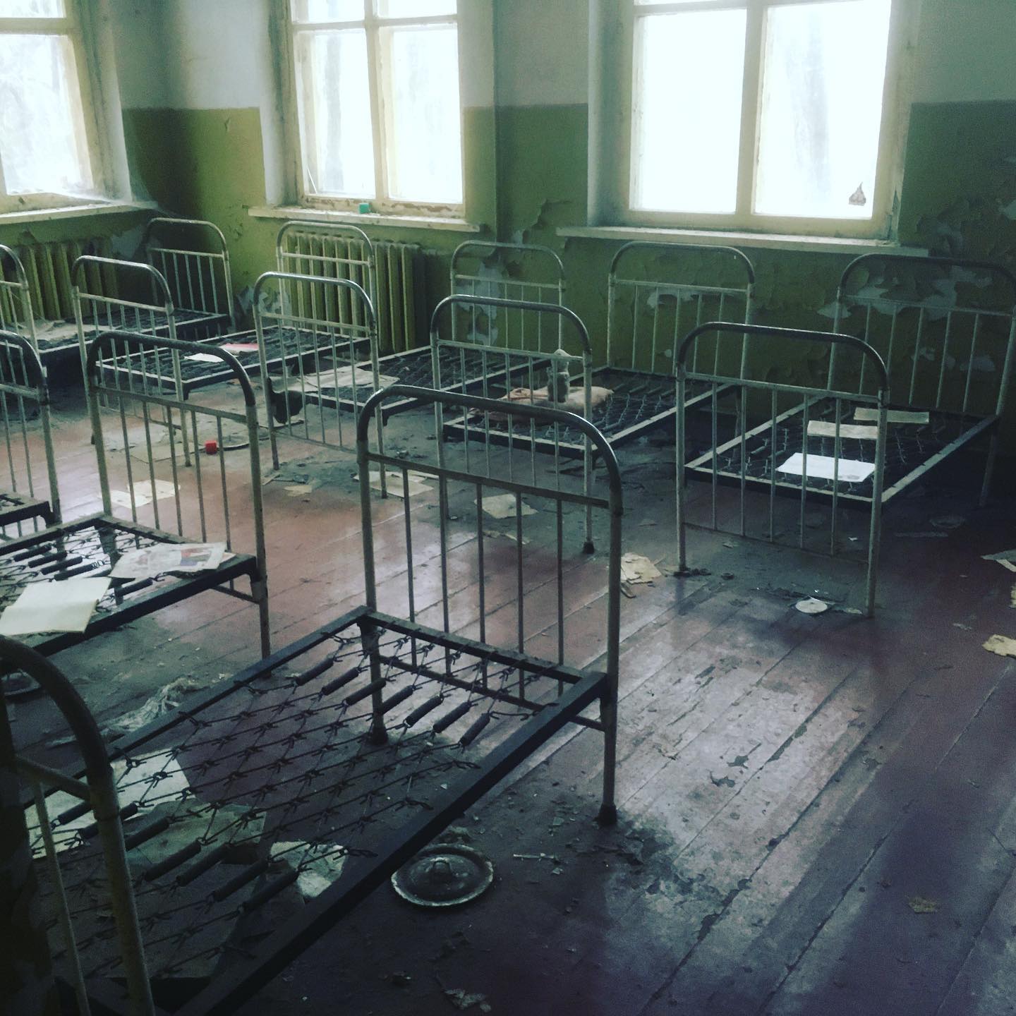 Abandoned kindergarten in Chernobyl area