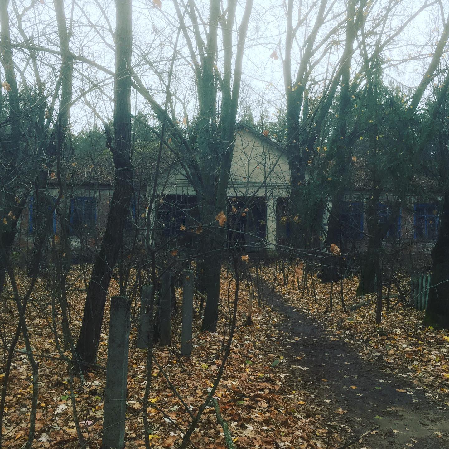 Abandoned kindergarten in Chernobyl area