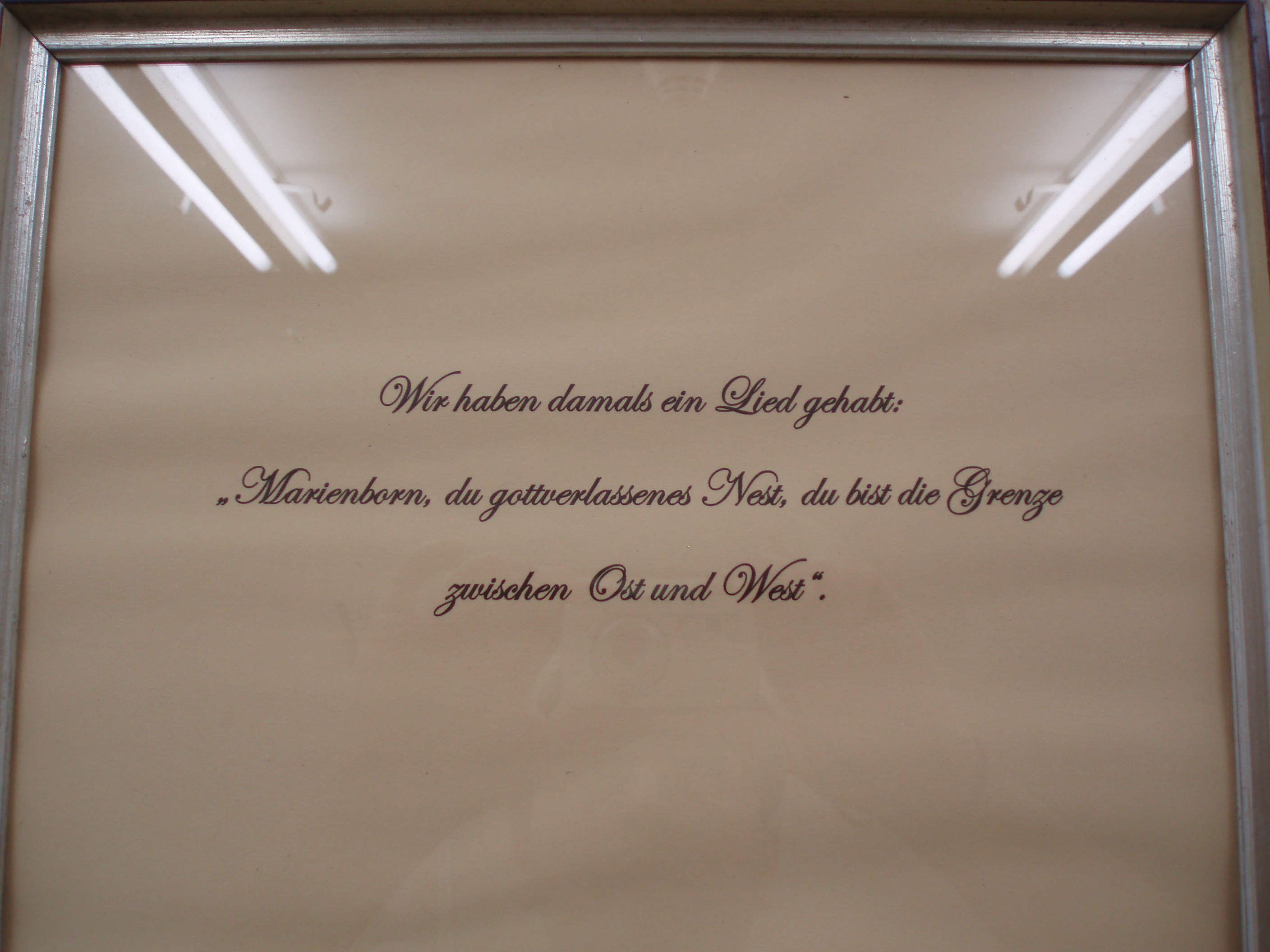 Marienborn: “We once had a song: Marienborn, you god-forsaken place, you are the border between East and West.”