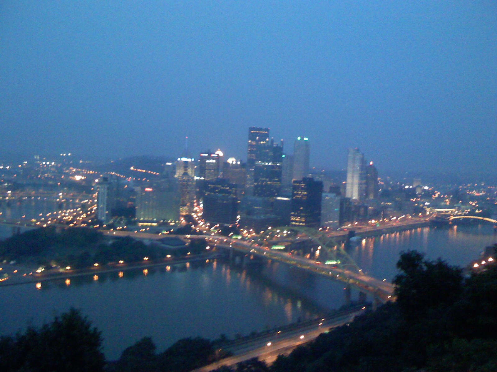 Pittsburgh at night