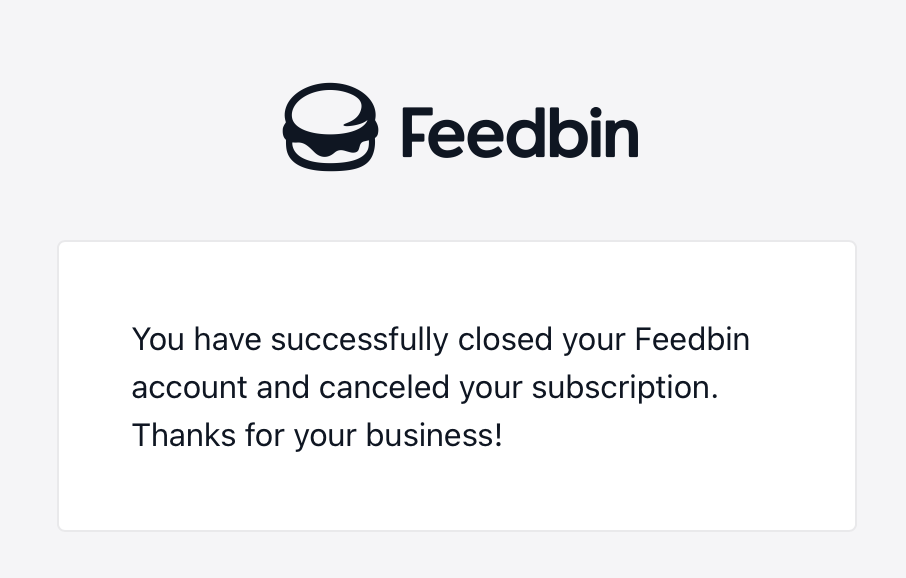 Goodbye, Feedbin