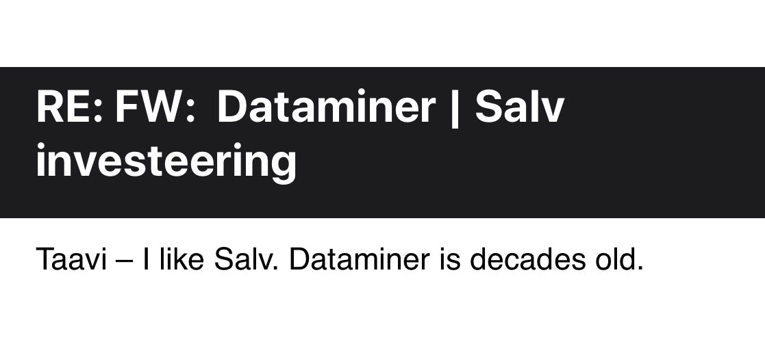 Dataminer is decades old